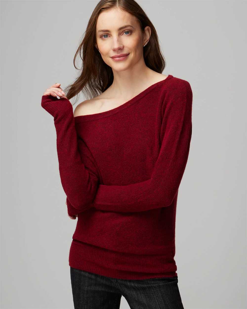 White house black market on sale off the shoulder sweater